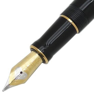 パーカー PARKER デュオフォールド クラシック ブラックGT センテニアル 1931382 ブラックXゴールド GP アクリライト K18(ペン先) 万年筆 M(中字) インクカートリッジ付き