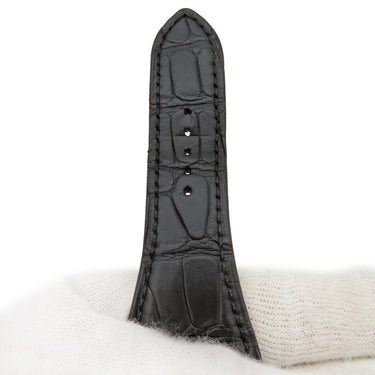 ロジェデュブイ ROGER DUBUIS トゥーマッチ用 クロコバンド ブラック クロコダイル 腕時計パーツ 純正 替え ベルト ストラップ 33mm ブラック 黒