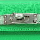 エルメス HERMES ミニケリードゥ タッチ ヴェールコミック×ヴェールドー アリゲーター ヴォーマダム 2WAYバッグ シルバー金具 緑 クロコ