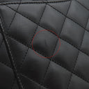 シャネル CHANEL カンボンライン A25167 ブラック×ホワイト レザー トートバッグ シルバー金具 黒 ピンク キルティング ココマーク
