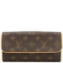 ルイヴィトン LOUIS VUITTON ポシェットツイン PM M51854 モノグラム モノグラムキャンバス 2WAYバッグ ゴールド金具 茶 ショルダー ウエストバッグ