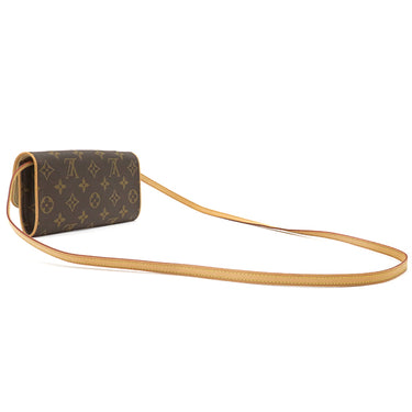 ルイヴィトン LOUIS VUITTON ポシェットツイン PM M51854 モノグラム モノグラムキャンバス 2WAYバッグ ゴールド金具 茶 ショルダー ウエストバッグ