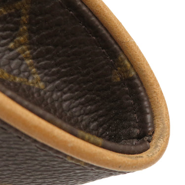 ルイヴィトン LOUIS VUITTON ポシェットツイン PM M51854 モノグラム モノグラムキャンバス 2WAYバッグ ゴールド金具 茶 ショルダー ウエストバッグ