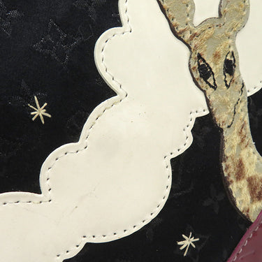 ルイヴィトン LOUIS VUITTON ポシェット コントドゥフェ M92275 ノワール モノグラムサテン ハンドバッグ シルバー金具 黒 ミニバッグ