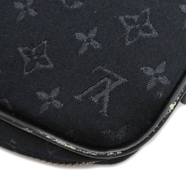 ルイヴィトン LOUIS VUITTON ポシェット コントドゥフェ M92275 ノワール モノグラムサテン ハンドバッグ シルバー金具 黒 ミニバッグ