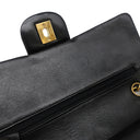 シャネル CHANEL マトラッセ 25 フラップバッグ A01112 ブラック ラムスキン ショルダーバッグ ゴールド金具 黒 ダブルフラップ ダブルチェーン
