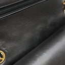 シャネル CHANEL マトラッセ 25 フラップバッグ A01112 ブラック ラムスキン ショルダーバッグ ゴールド金具 黒 ダブルフラップ ダブルチェーン
