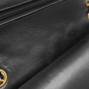 シャネル CHANEL マトラッセ 25 フラップバッグ A01112 ブラック ラムスキン ショルダーバッグ ゴールド金具 黒 ダブルフラップ ダブルチェーン
