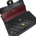 シャネル CHANEL マトラッセ 25 フラップバッグ A01112 ブラック ラムスキン ショルダーバッグ ゴールド金具 黒 ダブルフラップ ダブルチェーン