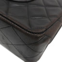 シャネル CHANEL マトラッセ 25 フラップバッグ A01112 ブラック ラムスキン ショルダーバッグ ゴールド金具 黒 ダブルフラップ ダブルチェーン