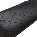 シャネル CHANEL マトラッセ 25 フラップバッグ A01112 ブラック ラムスキン ショルダーバッグ ゴールド金具 黒 ダブルフラップ ダブルチェーン
