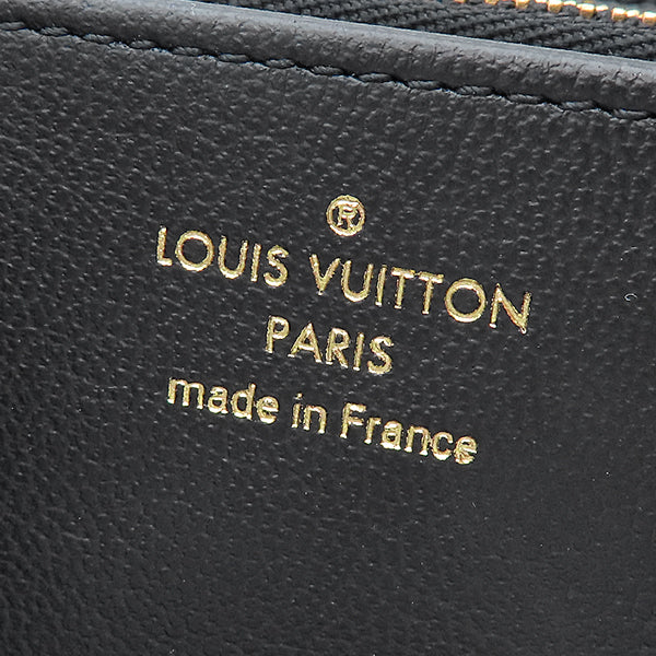 ルイヴィトン LOUIS VUITTON ジッピーウォレット M81510 ノワール ラムレザー 長財布 ゴールド金具 黒 ラウンドファスナー