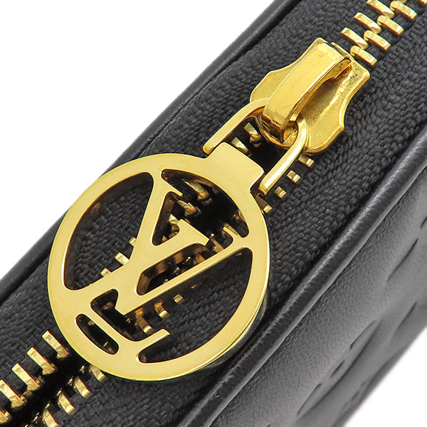 ルイヴィトン LOUIS VUITTON ジッピーウォレット M81510 ノワール ラムレザー 長財布 ゴールド金具 黒 ラウンドファスナー