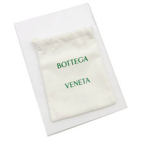 ボッテガヴェネタ BOTTEGA VENETA カセット コインパース付き ブラック カーフ 二つ折り財布 シルバー金具 黒 緑 札入れ コンパクト