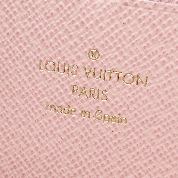 ルイヴィトン LOUIS VUITTON ポルトフォイユ クレマンス N61264 ダミエアズール ダミエアズールキャンバス 長財布 ゴールド金具 白 ラウンドファスナー