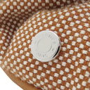 エルメス HERMES クラウディア プラン エア シュシュ ゴールド トワルアッシュ シルク ヘアアクセサリー 茶 ヘアゴム