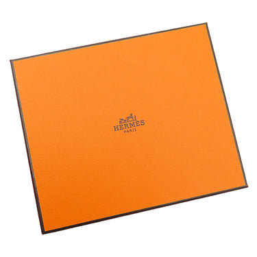 エルメス HERMES クラウディア プラン エア シュシュ ゴールド トワルアッシュ シルク ヘアアクセサリー 茶 ヘアゴム