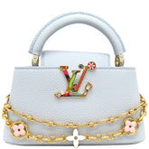 ルイヴィトン LOUIS VUITTON LV × TM カプシーヌ EW MINI M13707 オランプブルー トリヨンレザー 2WAYバッグ ゴールド金具 新品 未使用 村上隆 水色 ハンドバッグ ショルダー