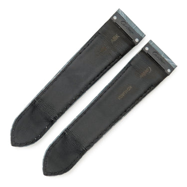 カルティエ Cartier サントス用 クロコバンド グリーン クロコダイル 腕時計パーツ 新品同様 純正 替え ベルト ストラップ Dバックル用 24ｍｍ グリーン 緑