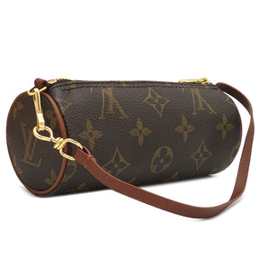 ルイヴィトン LOUIS VUITTON パピヨン 付属ポーチ モノグラム モノグラムキャンバス ポーチ ゴールド金具 茶