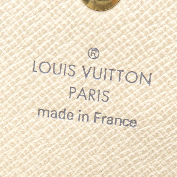 ルイヴィトン LOUIS VUITTON ポルトフォイユ サラ N61735 ダミエアズール ダミエアズールキャンバス 長財布 ゴールド金具 白