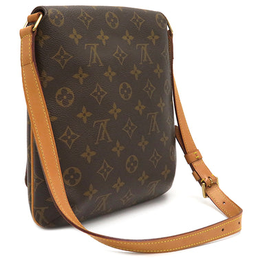ルイヴィトン LOUIS VUITTON ミュゼット サルサ M51258 モノグラム モノグラムキャンバス ショルダーバッグ ゴールド金具 茶