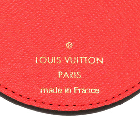 ルイヴィトン LOUIS VUITTON ポルトクレ イリュストレ クリスマス M00501 モノグラム×レッド GP モノグラムキャンバス キーホルダー ゴールド金具 ヴィヴィエンヌ キーリング バッグチャーム