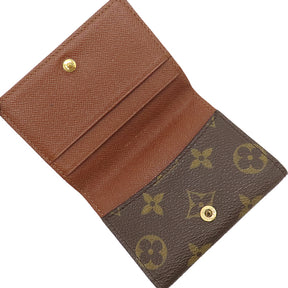 ルイヴィトン LOUIS VUITTON ラドロー M61927 モノグラム モノグラムキャンバス コインケース ゴールド金具 茶 カードケース