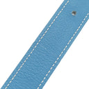 エルメス HERMES コンスタンスH ＃65 ブルージーン トゴ レザー #65 ベルト シルバー金具 Hバックル 青 グレー
