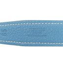 エルメス HERMES コンスタンスH ＃65 ブルージーン トゴ レザー #65 ベルト シルバー金具 Hバックル 青 グレー