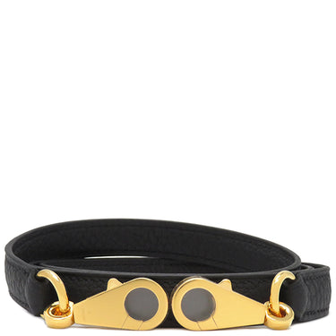 エルメス HERMES ショルダーストラップ ブラック トゴ ショルダーストラップ ゴールド金具 黒