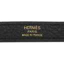 エルメス HERMES ショルダーストラップ ブラック トゴ ショルダーストラップ ゴールド金具 黒