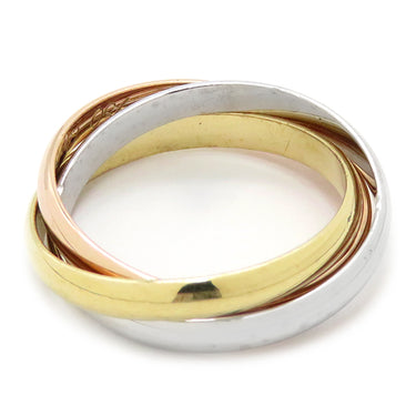 カルティエ Cartier トリニティSM ホワイトゴールドXイエローゴールドXピンクゴールド K18WG K18YG K18PG #51(JP11) リング 指輪 3連 3カラー 10号