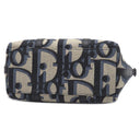 クリスチャン・ディオール Christian Dior ウィークエンダー PM ネイビー キャンバス レザー 2WAYバッグ シルバー金具 紺 ハンドバッグ ショルダーバッグ