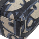 クリスチャン・ディオール Christian Dior ウィークエンダー PM ネイビー キャンバス レザー 2WAYバッグ シルバー金具 紺 ハンドバッグ ショルダーバッグ