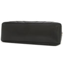 シャネル CHANEL シェブロン チェーンショルダー ブラック レザー ショルダーバッグ ゴールド金具 黒 Vステッチ