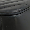 シャネル CHANEL シェブロン チェーンショルダー ブラック レザー ショルダーバッグ ゴールド金具 黒 Vステッチ