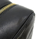 シャネル CHANEL シェブロン チェーンショルダー ブラック レザー ショルダーバッグ ゴールド金具 黒 Vステッチ