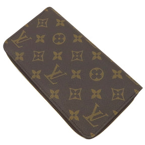 ルイヴィトン LOUIS VUITTON ジッピーウォレット M42616 ブラウン モノグラムキャンバス 長財布 ゴールド金具 茶 ラウンドファスナー