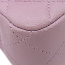 シャネル CHANEL ミニマトラッセ 17 チェーンショルダー パープル レザー ショルダーバッグ シルバー金具 薄紫