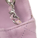 シャネル CHANEL ミニマトラッセ 17 チェーンショルダー パープル レザー ショルダーバッグ シルバー金具 薄紫