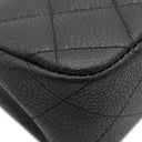 シャネル CHANEL ミニマトラッセ 17 チェーンショルダー A69900 ブラック キャビアスキン ショルダーバッグ シルバー金具 黒