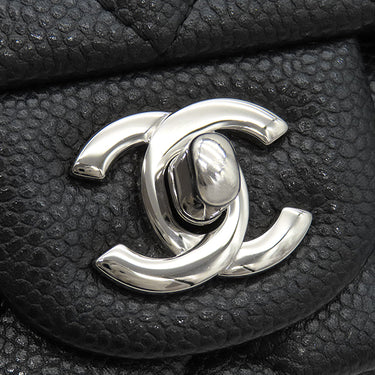 シャネル CHANEL ミニマトラッセ 17 チェーンショルダー A69900 ブラック キャビアスキン ショルダーバッグ シルバー金具 黒