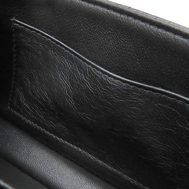 シャネル CHANEL ミニマトラッセ 17 チェーンショルダー A69900 ブラック キャビアスキン ショルダーバッグ シルバー金具 黒