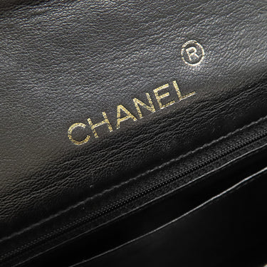 シャネル CHANEL ココマーク チェーンショルダー A01115 ブラック リザード ショルダーバッグ ゴールド金具 黒