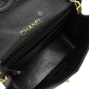 シャネル CHANEL ココマーク チェーンショルダー A01115 ブラック リザード ショルダーバッグ ゴールド金具 黒