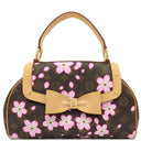 ルイヴィトン LOUIS VUITTON サックレトロ PM Ｍ92012 モノグラム モノグラム チェリーブロッサム ハンドバッグ ゴールド金具 村上隆 桜 茶