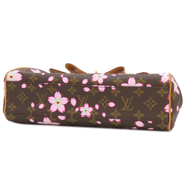 ルイヴィトン LOUIS VUITTON サックレトロ PM Ｍ92012 モノグラム モノグラム チェリーブロッサム ハンドバッグ ゴールド金具 村上隆 桜 茶