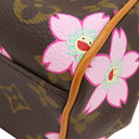 ルイヴィトン LOUIS VUITTON サックレトロ PM Ｍ92012 モノグラム モノグラム チェリーブロッサム ハンドバッグ ゴールド金具 村上隆 桜 茶