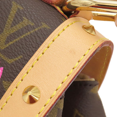 ルイヴィトン LOUIS VUITTON サックレトロ PM Ｍ92012 モノグラム モノグラム チェリーブロッサム ハンドバッグ ゴールド金具 村上隆 桜 茶